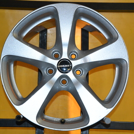 Használt Borbet VW-Audi-Seat-Skoda(6-2231)(HA)(JF)Használt alufelni 17coll 5x112
